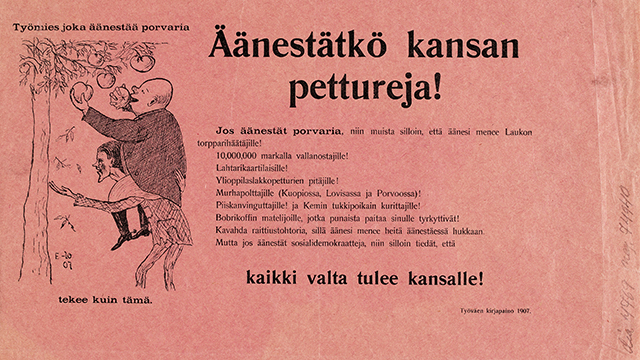 Vaalimainonnan historiaa Suomessa