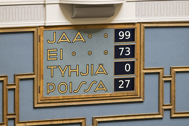 Voting result on the Plenary Hall panel